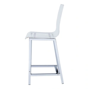 Coaster Juelia Acrylic Counter Stools with Chrome Legs (Set of 2)