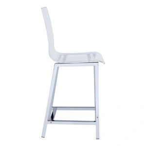 Coaster Juelia Acrylic Counter Stools with Chrome Legs (Set of 2)