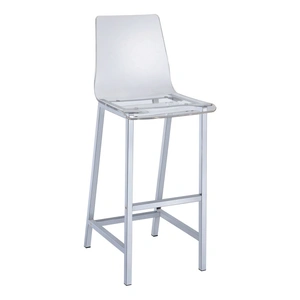Coaster Juelia Acrylic Bar Stools with Chrome Legs (Set of 2)