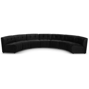 Meridian Furniture Limitless 170-inch 7-Piece Modular Velvet Sectional