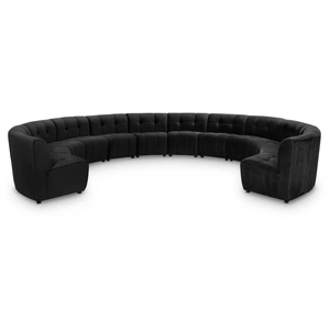 Meridian Furniture Limitless 173-inch 12-Piece Modular Velvet Sectional