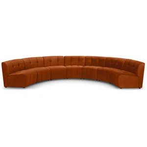 Meridian Furniture Limitless 170-inch 7-Piece Modular Velvet Sectional