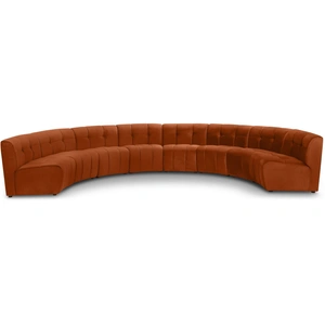 Meridian Furniture Limitless 173-inch 8-Piece Modular Velvet Sectional