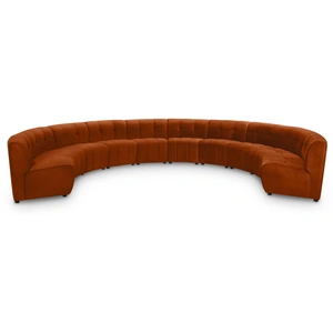 Meridian Furniture Limitless 173-inch 10-Piece Modular Velvet Sectional