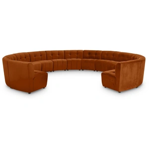 Meridian Furniture Limitless 173-inch 13-Piece Modular Velvet Sectional