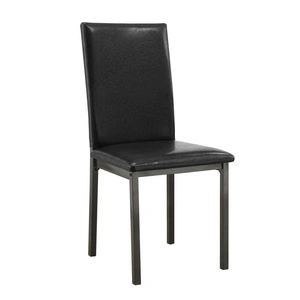 Coaster Garza Leatherette Dining Chair, Black (Set of 2)