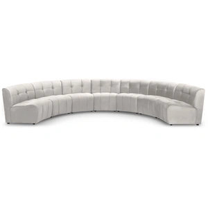 Meridian Furniture Limitless 170-inch 7-Piece Modular Velvet Sectional
