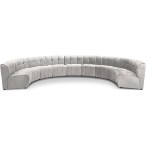 Meridian Furniture Limitless 173-inch 9-Piece Modular Velvet Sectional