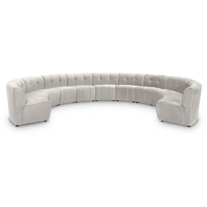 Meridian Furniture Limitless 173-inch 11-Piece Modular Velvet Sectional