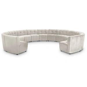 Meridian Furniture Limitless 173-inch 13-Piece Modular Velvet Sectional