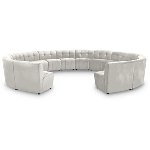 Meridian Furniture Limitless 173-inch 14-Piece Modular Velvet Sectional