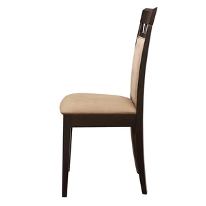 Coaster Gabriel Microfiber Side Chair with Upholstered Back, Tan (Set of 2)