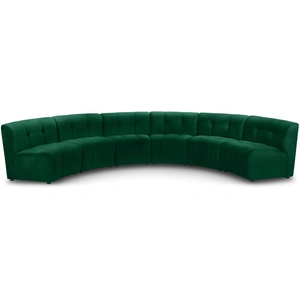 Meridian Furniture Limitless 161-inch 6-Piece Modular Velvet Sectional
