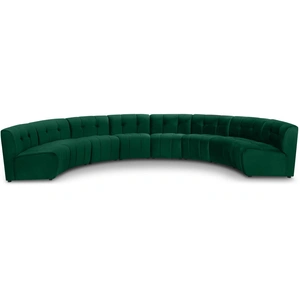 Meridian Furniture Limitless 173-inch 8-Piece Modular Velvet Sectional