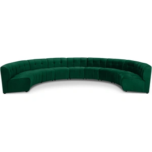 Meridian Furniture Limitless 173-inch 9-Piece Modular Velvet Sectional