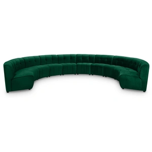 Meridian Furniture Limitless 173-inch 10-Piece Modular Velvet Sectional