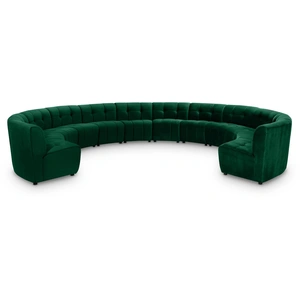 Meridian Furniture Limitless 173-inch 12-Piece Modular Velvet Sectional