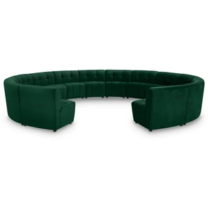 Meridian Furniture Limitless 173-inch 14-Piece Modular Velvet Sectional