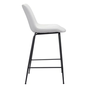 Zuo Modern Byron Faux Leather/Steel Counter Stool
