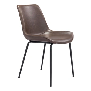 Zuo Modern Byron Faux Leather/Steel Dining Chair (Set of 2)
