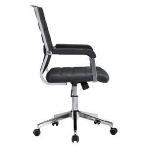 Zuo Modern Liderato Faux Leather Office Chair, Black