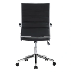 Zuo Modern Liderato Faux Leather Office Chair, Black