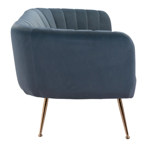 Zuo Modern Deco Velvet Sofa, Gray
