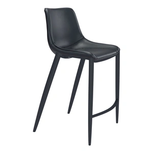 Zuo Modern Magnus Faux Leather/Steel Barstool (Set of 2)
