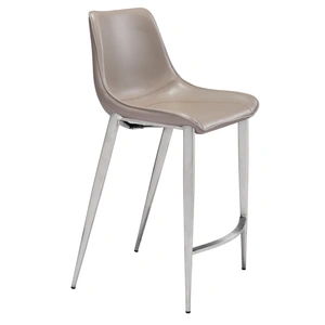 Zuo Modern Magnus Faux Leather/Steel Counter Stool (Set of 2)