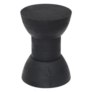 Zuo Modern Wisdom Round Wood Side Table, Black
