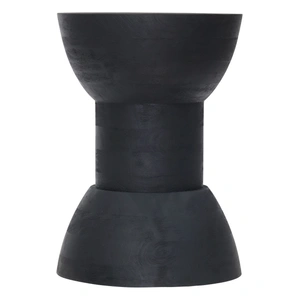 Zuo Modern Wisdom Round Wood Side Table, Black