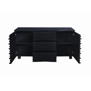 Coaster Stanton 3-Drawer 2-Door Wood Veneer Server, Black