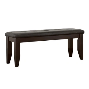 Coaster Dalila Padded Cushion Fabric/Leatherette Bench with Wood Base
