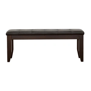 Coaster Dalila Padded Cushion Fabric/Leatherette Bench with Wood Base