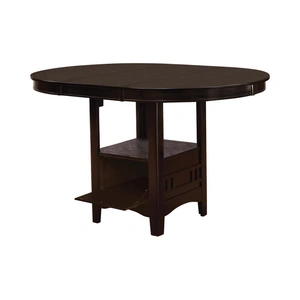 Coaster Lavon 42-inch Wood Veneer Round Extendable Counter Height Table