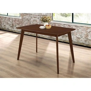 Coaster Kersey 47.25-inch Rectangular Wood Veneer Dining Table with Angled Legs, Chestnut