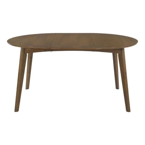 Coaster Jedda 42-inch Oval Extendable Wood Veneer Dining Table, Dark Walnut