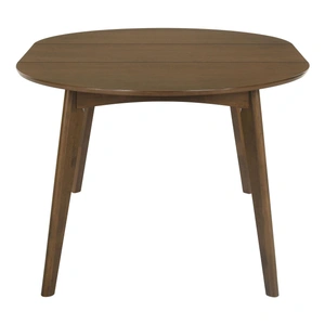Coaster Jedda 42-inch Oval Extendable Wood Veneer Dining Table, Dark Walnut