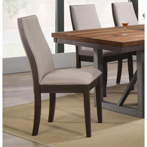 Coaster Spring Creek Farbic Side Chair with Wood Legs (Set of 2)