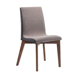 Coaster Redbridge Fabric Side Chair, Grey/Natural Walnut
