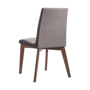 Coaster Redbridge Fabric Side Chair, Grey/Natural Walnut