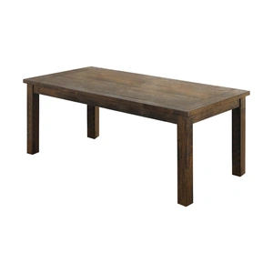 Coaster Coleman 78.75-inch Rectangular Wood Veneer Dining Table, Rustic Golden Brown
