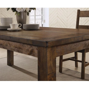 Coaster Coleman 78.75-inch Rectangular Wood Veneer Dining Table, Rustic Golden Brown