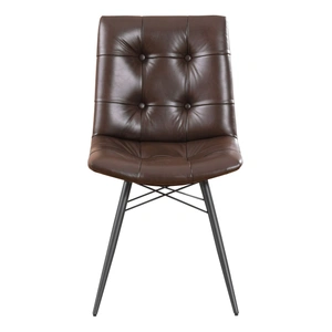 Coaster Aiken Tufted Leatherette Dining Chair with Metal Legs (Set of 4)