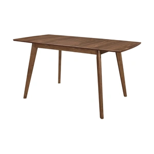 Coaster Alfredo Extendable Rectangular Wood Veneer Dining Table, Natural Walnut