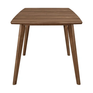 Coaster Alfredo Extendable Rectangular Wood Veneer Dining Table, Natural Walnut