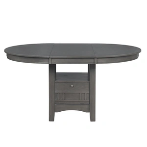 Coaster Lavon 42-inch Wood Veneer Round Extendable Dining Table with Storage
