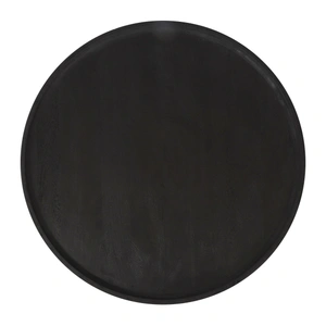 Zuo Modern Watson Round Wood Coffee Table, Black