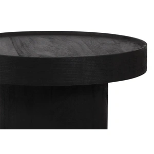 Zuo Modern Watson Round Wood Coffee Table, Black