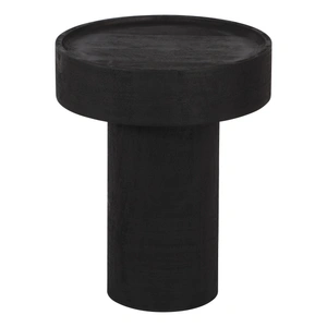 Zuo Modern Watson Round Wood Side Table, Black